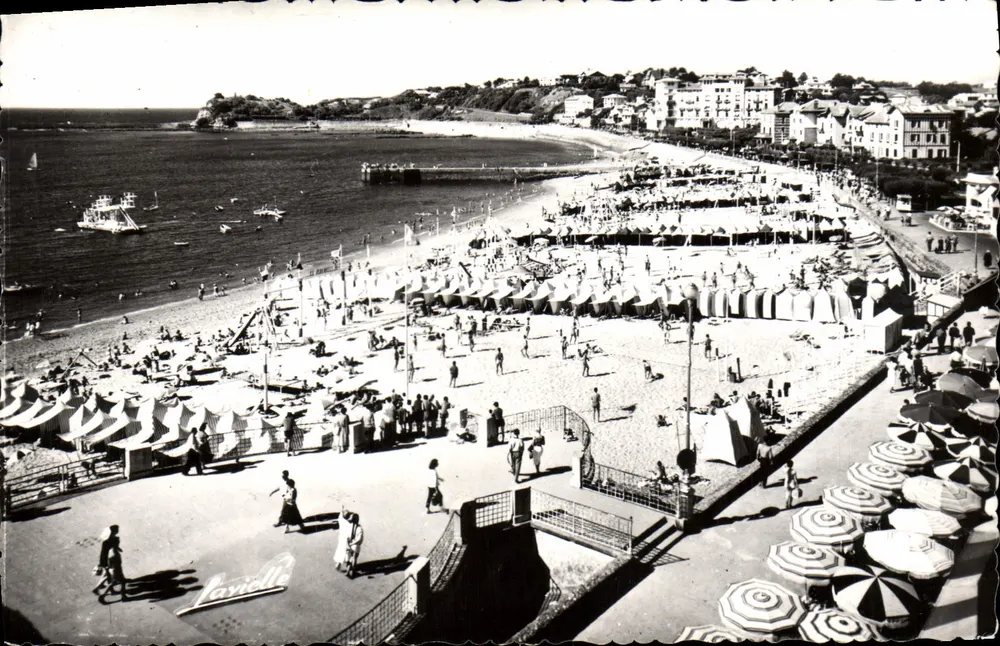 Strand von Saint-Jean-de-Luz — Blick Richtung Sainte-Barbe — L. Lavielle, n° P.939 - Vorderseite