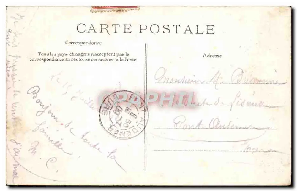 Versailles — Le Petit Trianon — Le Salon — Éditeur E.P.D. n°87 - Verso