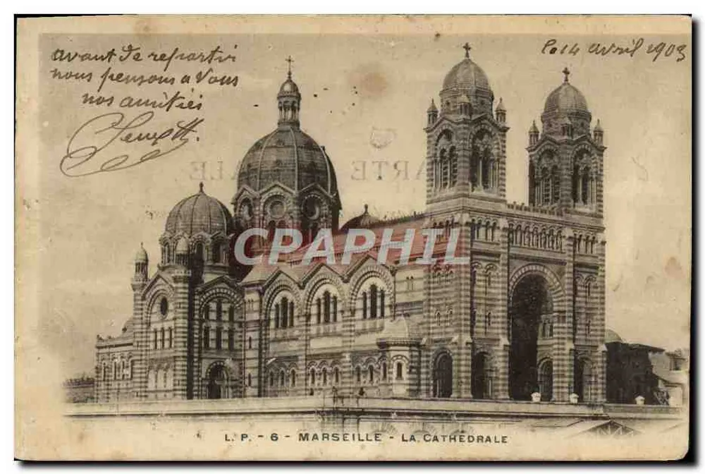 Marseille — La cathédrale — éditeur L.P. - 6 - Awers