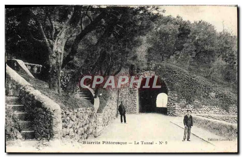 Biarritz Pittoresque — De Tunnel — N° 9 — Uitgave Lourmat - Voorkant