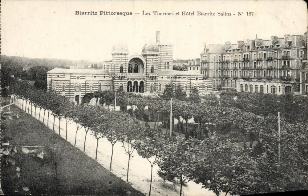 Biarritz Pittoresque — Die Thermalbäder und das Hotel Biarritz Salins — Nr. 187 - Vorderseite
