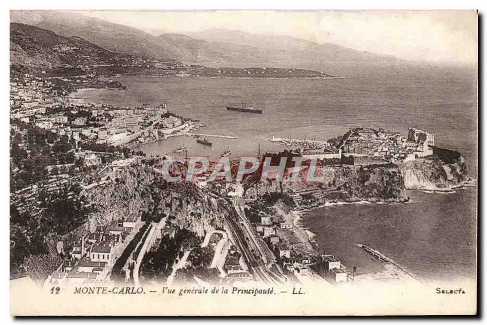 Monte-Carlo — Allgemeiner Blick auf das Fürstentum — Selecta - Vorderseite