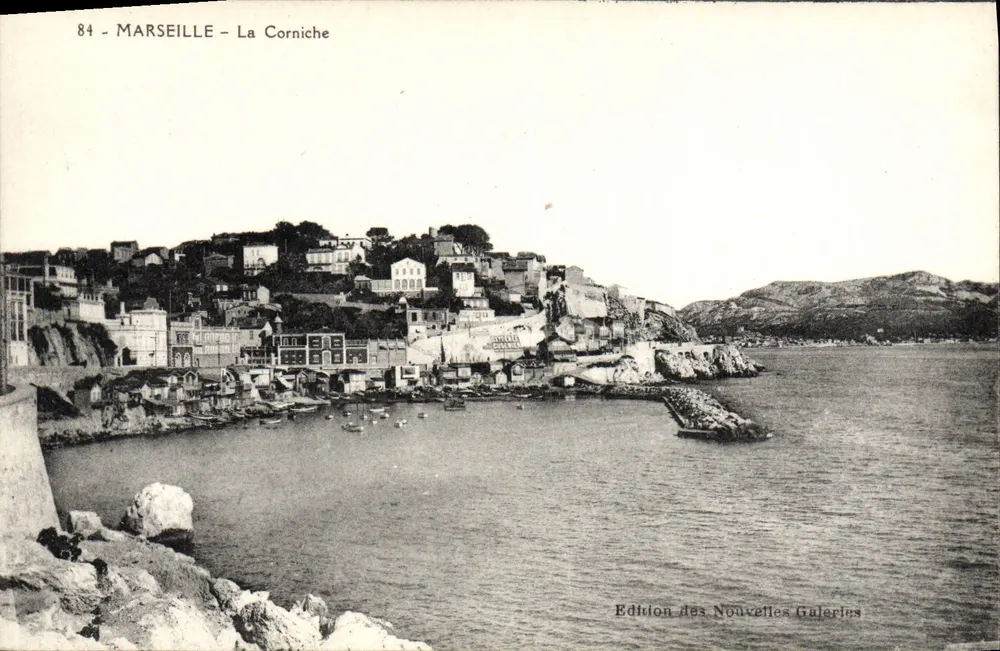 Marselha - A Corniche — Edição das Novas Galerias, n°84 - Frente