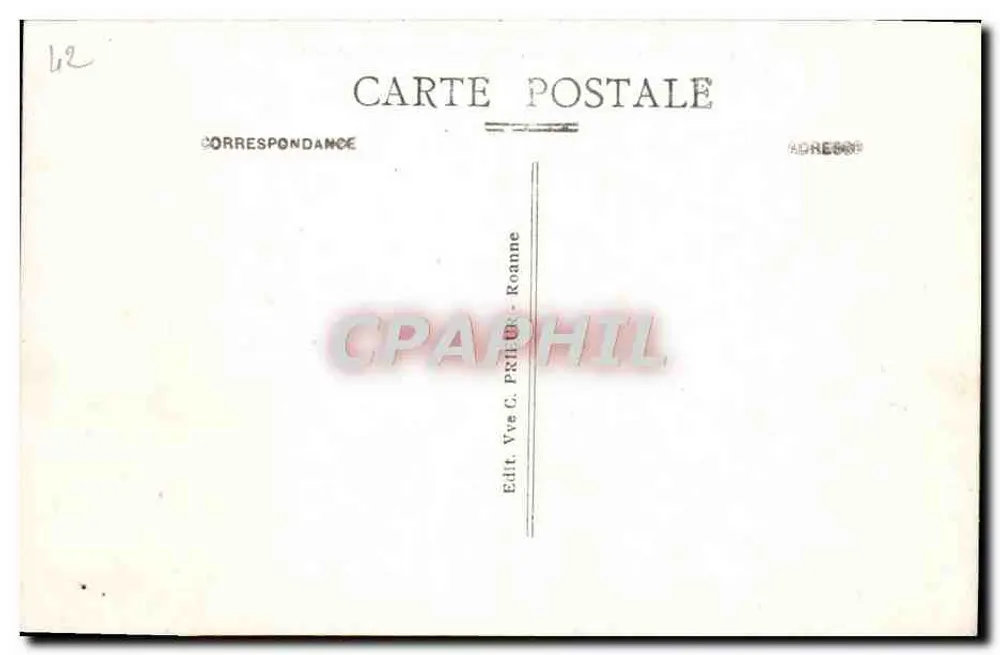 Um ROANNE - Die Digue de Pinay an der Loire - Rückseite