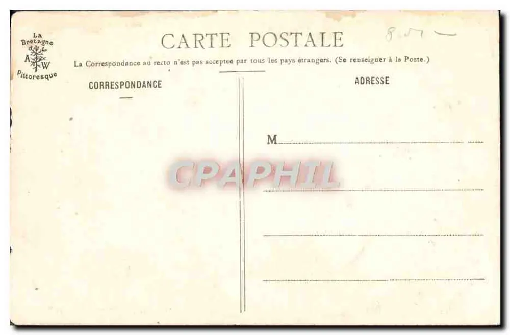 Trégastel - O Pai Eterno — Coleção A Waron, St-Briene, n°136 - Verso