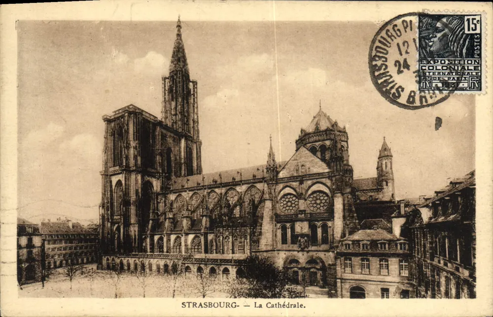 Estrasburgo — A Catedral — Felix Laub, editor Estrasburgo - Frente