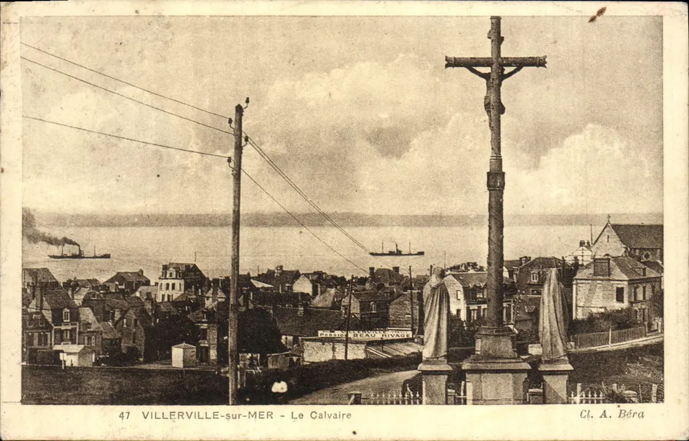 Villerville-sur-Mer — Le Calvaire, éditeur Cl. A. Béra, n° 47 - Frente
