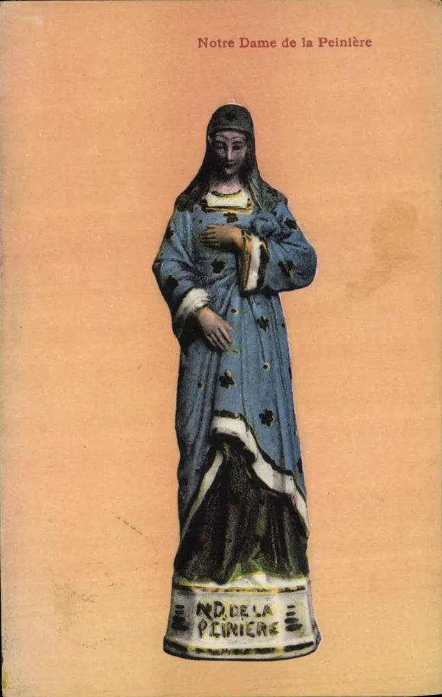 Nossa Senhora da Peinière — estátua em cerâmica — editor não identificado - Frente