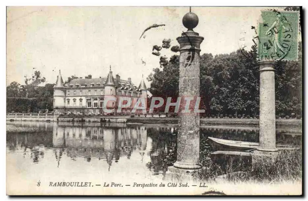 Rambouillet — O Parque — Perspectiva do Lado Sul — LL - Frente