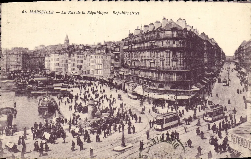 MARSEILLE — La Rue de la République — Verlag VETEMENT - Vorderseite