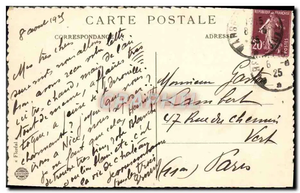 MARSEILLE — La Rue de la République — Verlag VETEMENT - Rückseite