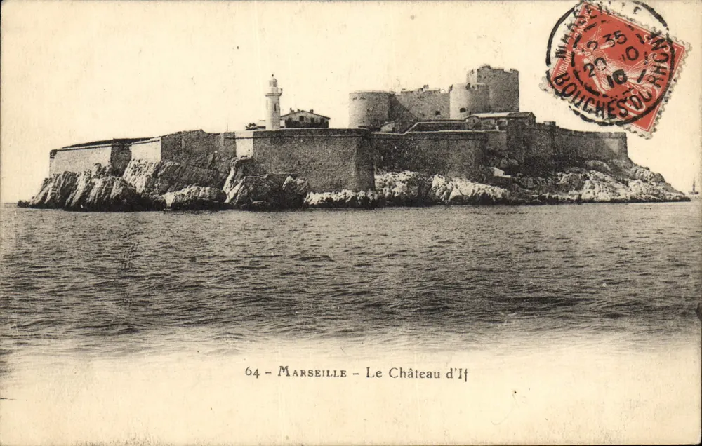 Marselha — O Castelo de If — editor Bouiches du Rhône, n° 64 - Frente