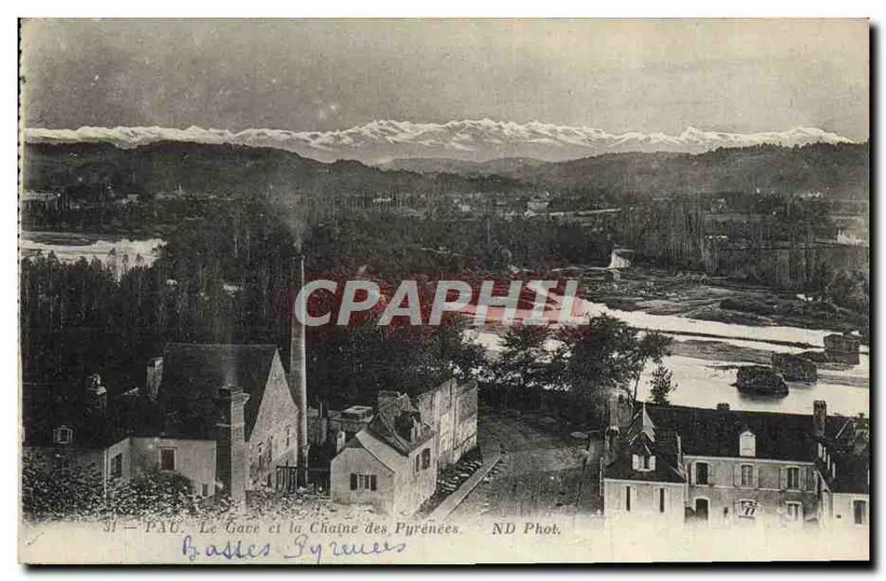 Der Gave und die Pyrenäen — Pau — ND Phot. - Vorderseite