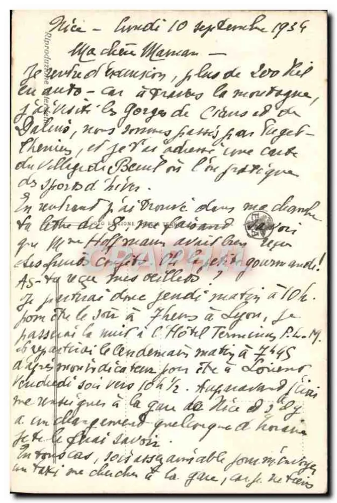 Passeggiata Trènto e Trieste — S. Remo — n° 145 - Rückseite