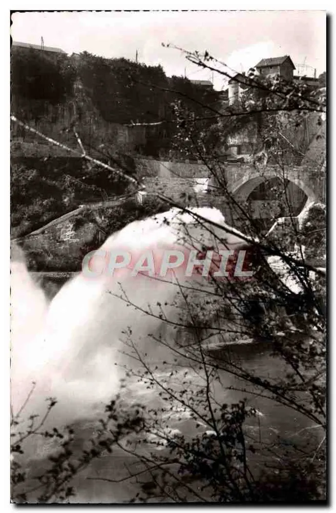 Genissiat (Ain) — Die Abflusskaskade der Wasser des großen Staudamms. Der Ski-Steinfall — L. Michaux, Verlag Paris - Vorderseite