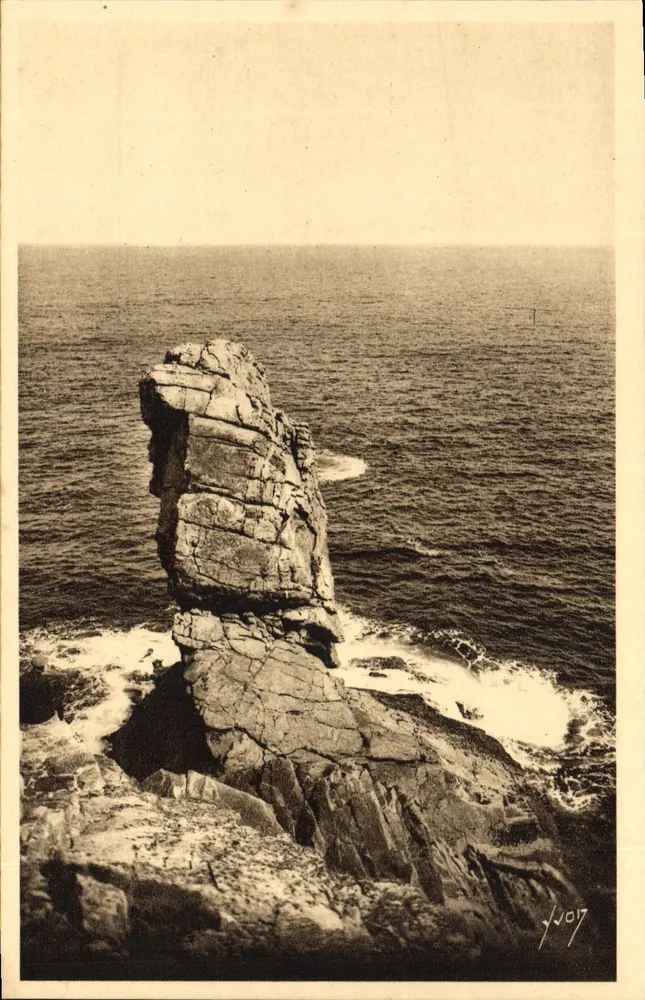 Punkt du Raz de Sein — Bucht der Verstorbenen — Menhir — AVON Kunstverlag, Paris - Vorderseite