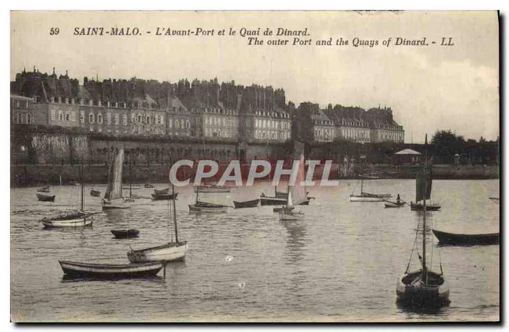 Saint-Malo - Der Avant-Port und der Quai von Dinard — LL, n°59 - Vorderseite