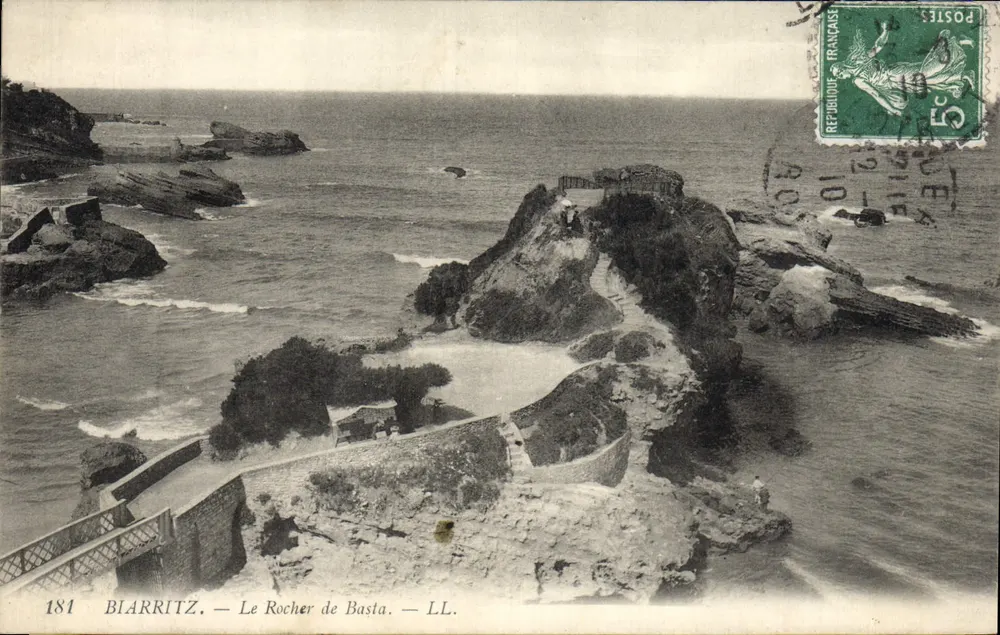 Biarritz — O Rocher de Basta — LL. — N° 181 - Frente