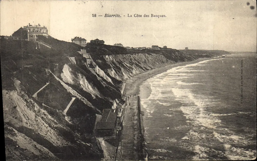 Biarritz - A Côte des Basques — editor A. Frémillier & Cie, Nans - Frente