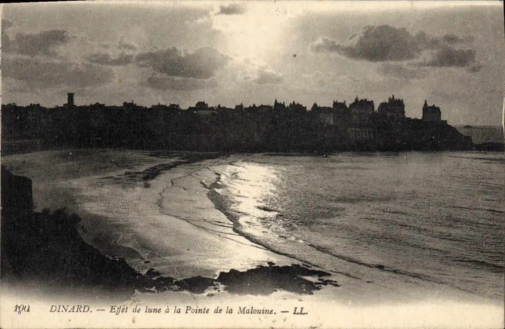 Dinard — Effet de lune à la Pointe de la Malouine — LL. - Vorderseite