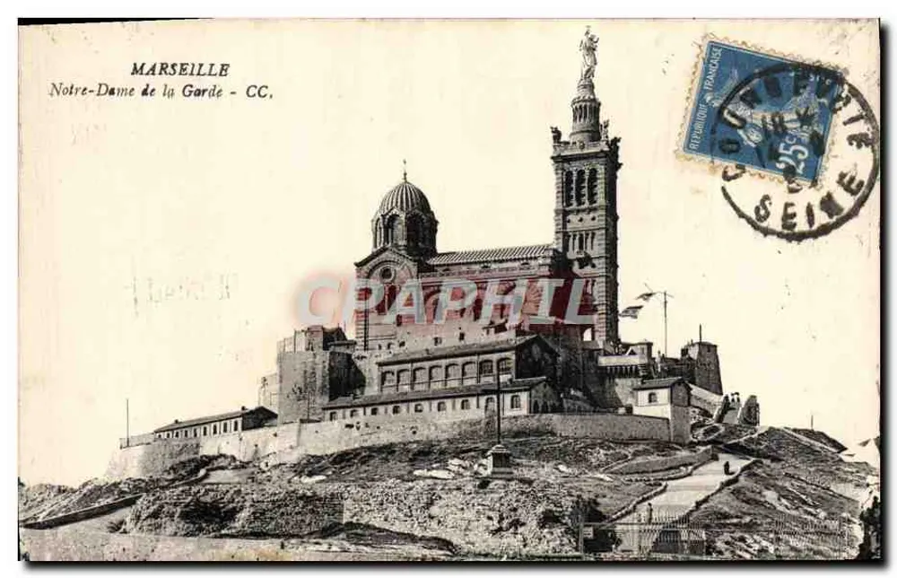 Marselha — Nossa Senhora da Guarda — CC, editor CC - Frente