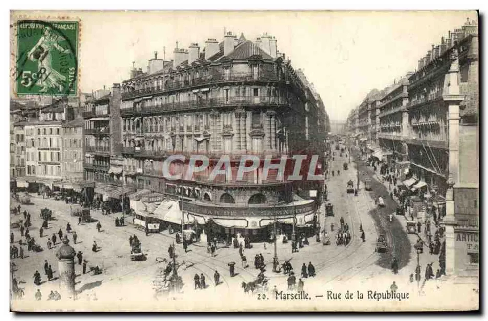 Marseille — Rue de la République — Publisher Artic, n°20 - Front