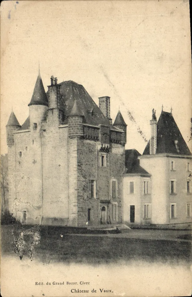 Castelo de Vaux — Editor do Grande Bazar Clerc, número de série não visível - Frente