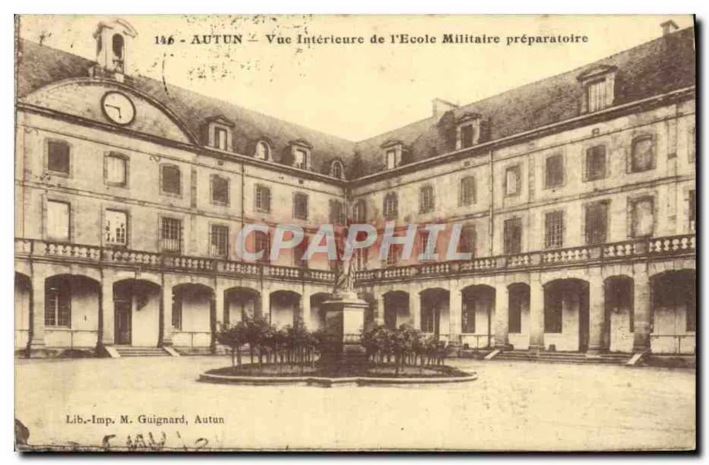 Autun — Innenansicht der Militärvorbereitungsschule — Lib.-Imp. M. Guignard, Autun - Vorderseite