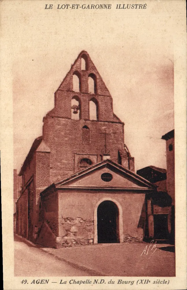Agen — La Chiesa di Nostra Signora del Borgo (XII secolo) — LE LOT-ET-GARONNE ILLUSTRÉ, n°49 - Recto