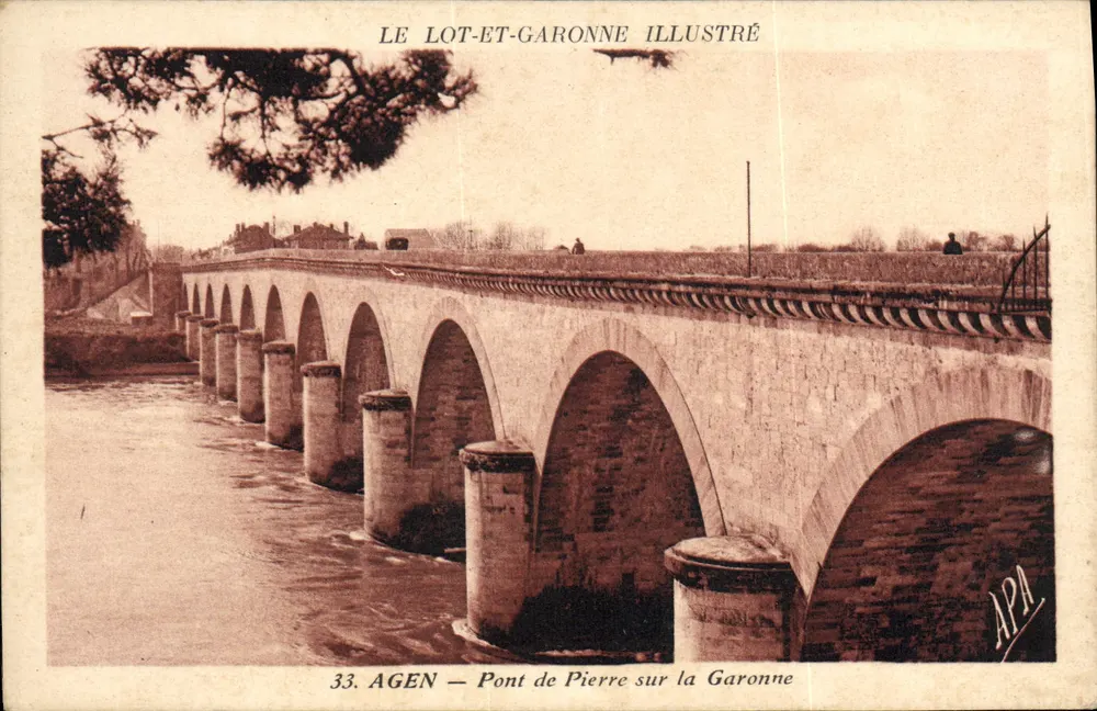 AGEN — Steinbrücke über die Garonne — LE LOT-ET-GARONNE ILLUSTRÉ, n°33 - Vorderseite