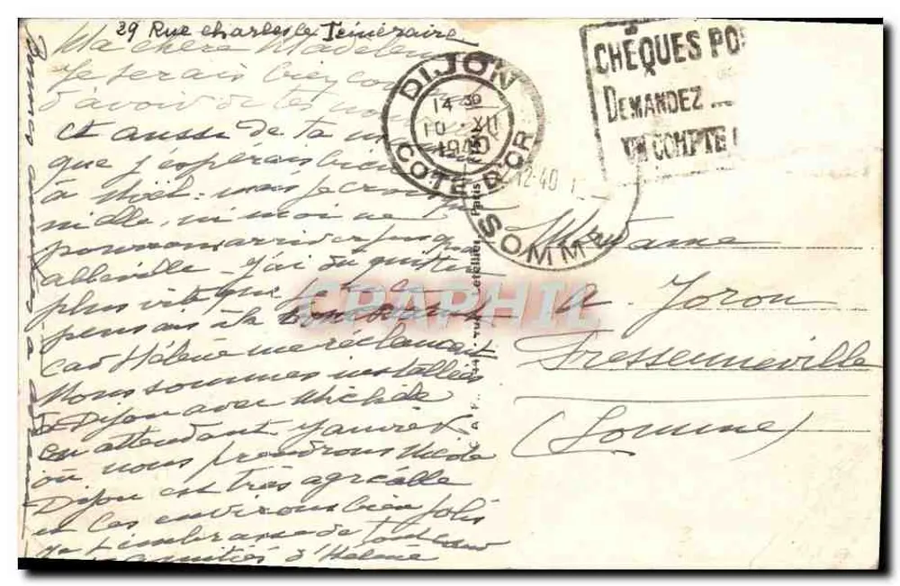 Dijon — Le Palais Ducal et la Tour de Bar — Éditeur : .102 DIJON - Rückseite