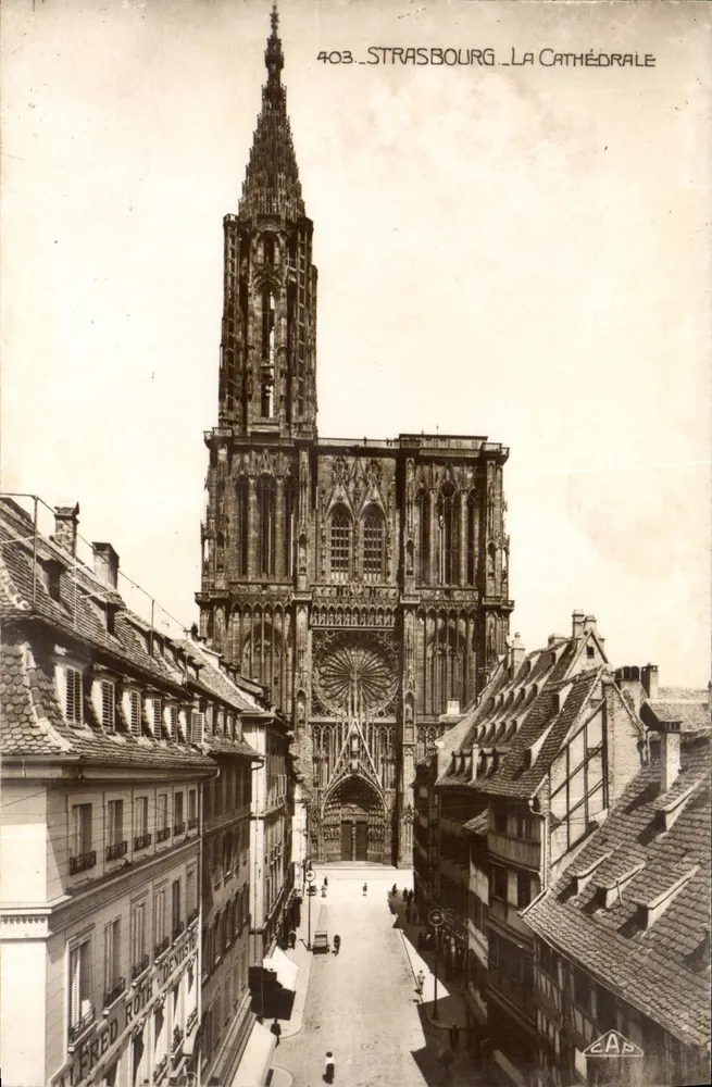 Estrasburgo - A Catedral — série 403, editor C.A.P. - Frente