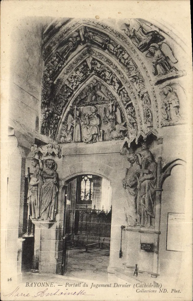 Bayonne — Portal des Jüngsten Gerichts (Dom) — Foto von Butonnette, n°26 - Vorderseite