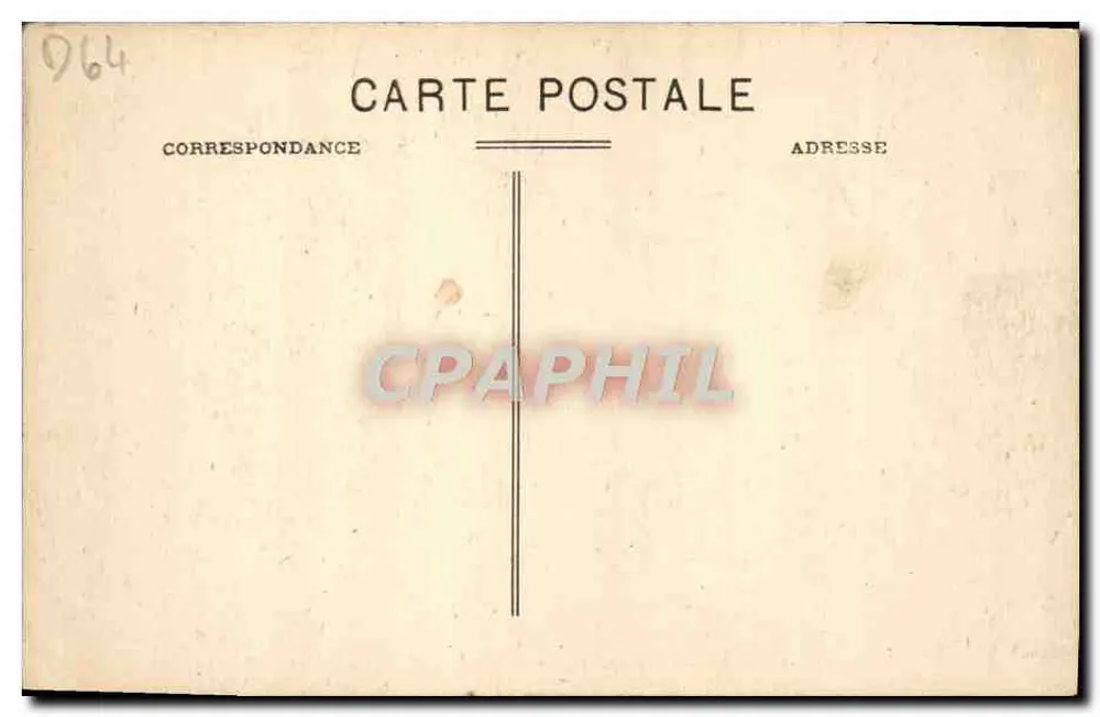 PAU — Der Große Empfangssaal — Pendel im Stil Louis XIV — C.C. - 465 - Rückseite