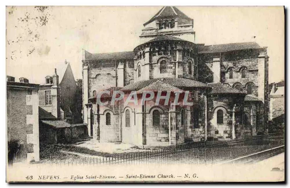 Nevers — Igreja de São Etienne — N.G. n°63 - Frente