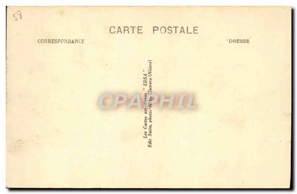 Les Settons (Nièvre) - Das Hotel Beau Rivage, vom See aus gesehen - Verlag EDSA - Rückseite