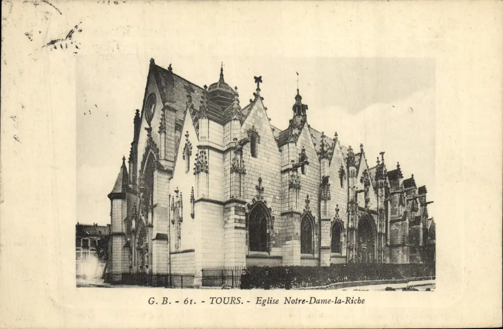 Tours - Kirche Notre-Dame-la-Riche — G.B. - 61 - Tours - Vorderseite