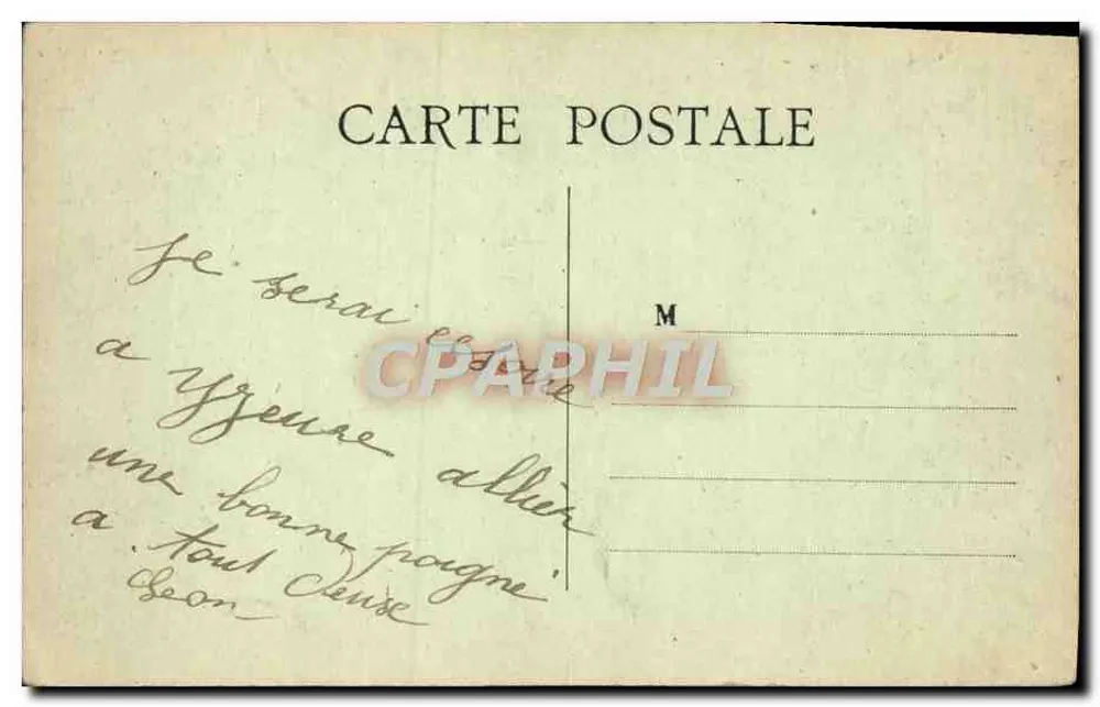 Pougués-les-Eaux — O Cisne — Coleção M. D - Verso
