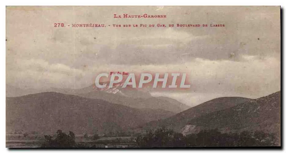 Haute-Garonne - Montréjeau - Aussicht auf den Pic du Gar, vom Boulevard de Lareus - Vorderseite