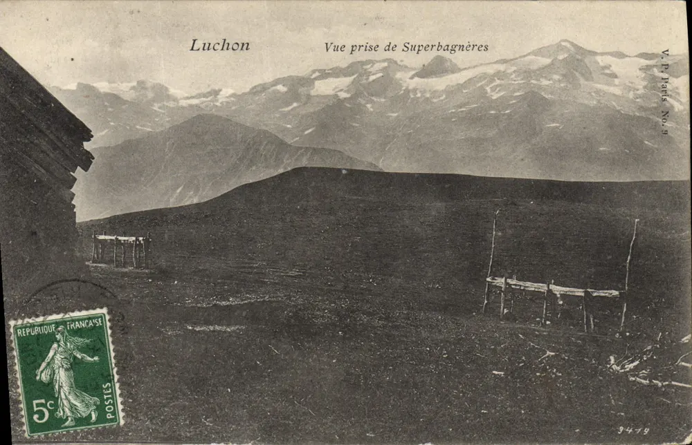 Luchon — Widok z Superbagnères — V.P. Paryż Nr 9 - Awers