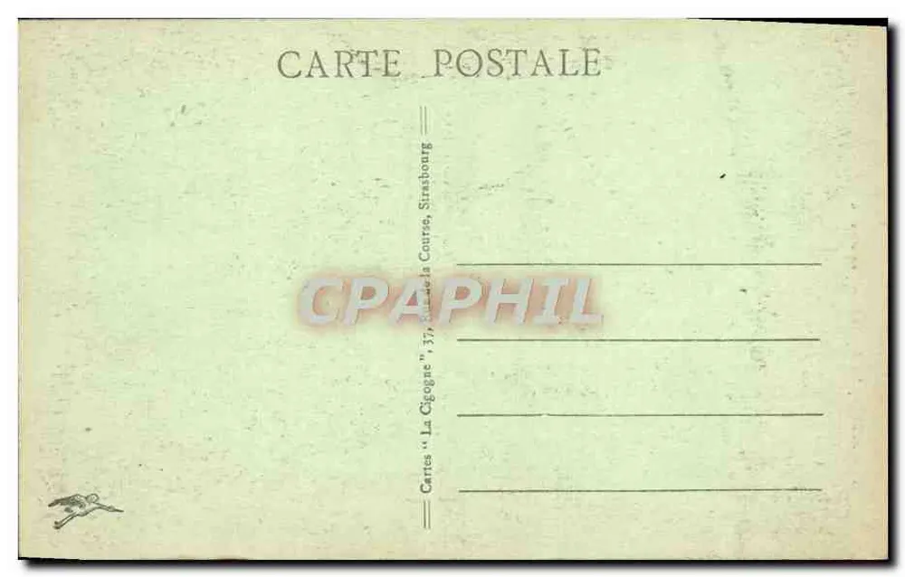 Estrasburgo - Casa Kammerzell — editor 'A Cegonha', n° 713 - Verso