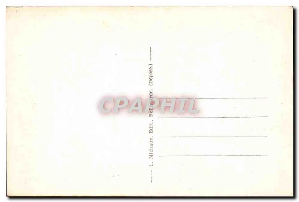 Chegada ao Col de la Faucille — Jura pitoresco — L. Michaux, Editor, Bellagarde - Verso