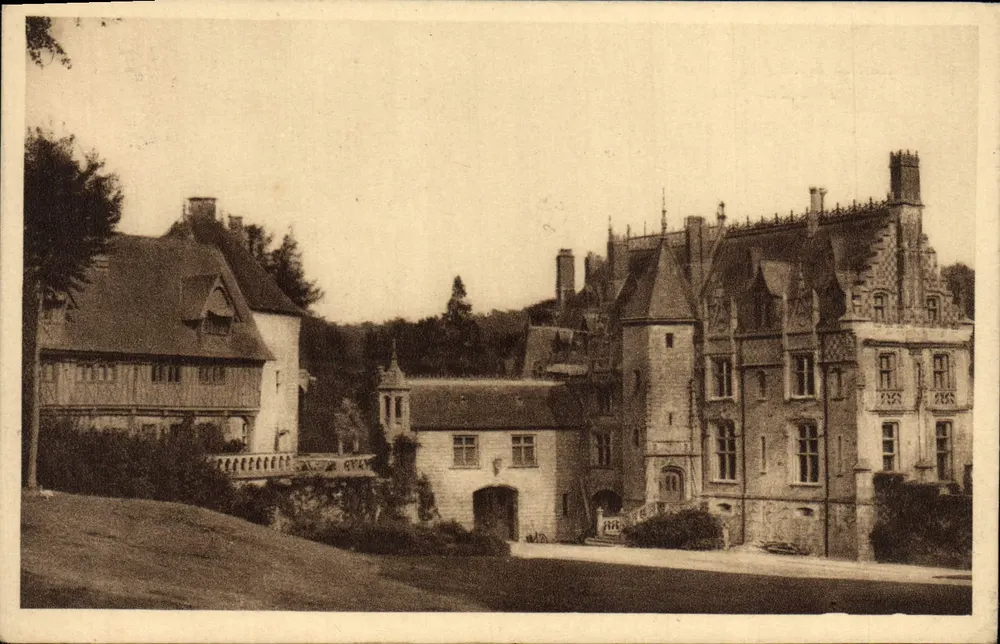 Das Schloss Clères — Ansicht des Zoologischen Parks — Druckerei Léon - Rouen - Vorderseite