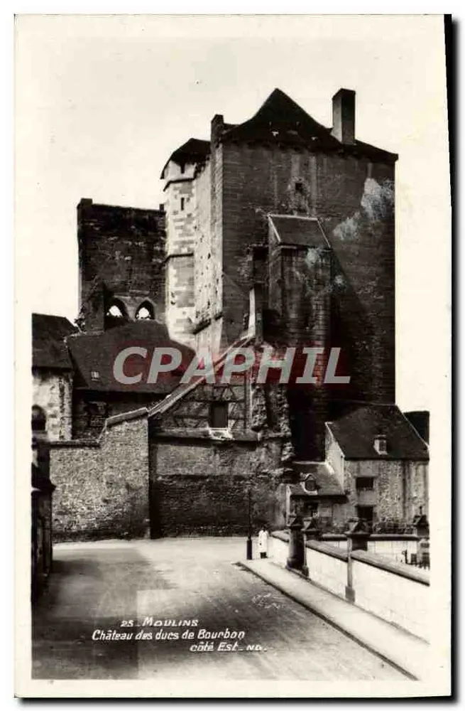 Castelo dos duques de Bourbon — lado Leste — Moulins - Frente