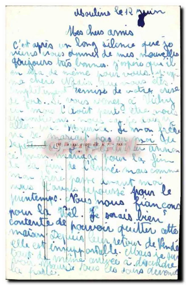 Castelo dos duques de Bourbon — lado Leste — Moulins - Verso