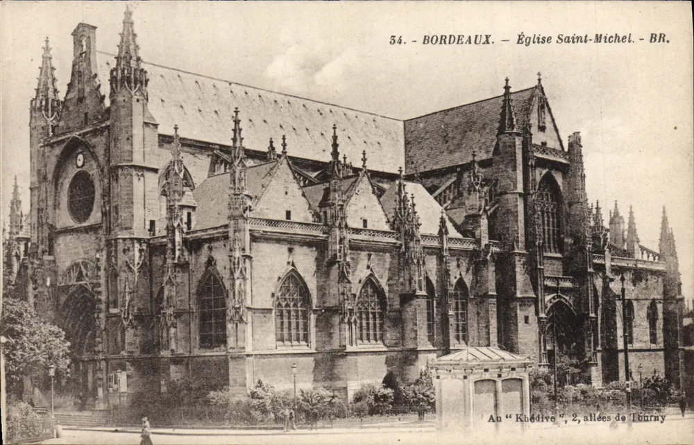 Bordeaux — Igreja de São Miguel — BLJC irmãos, editores Bordeaux, n°34 - Frente