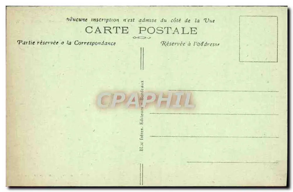 Bordeaux — Igreja de São Miguel — BLJC irmãos, editores Bordeaux, n°34 - Verso