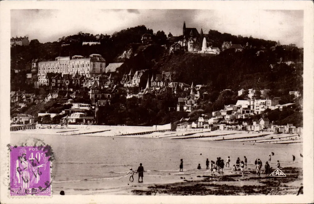 Ste-Adresse — Der Strand — Allgemeiner Blick — Verlag 'Real-Photo' C. P. Straßburg - Vorderseite