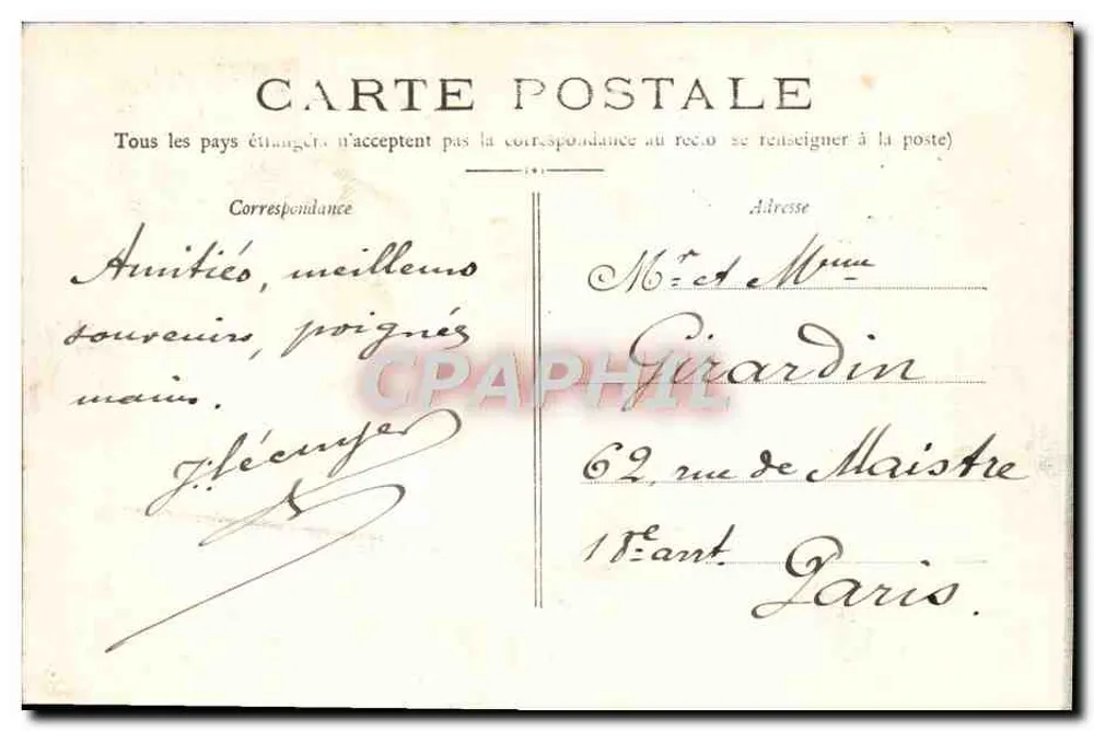 Toulon - Mourillon La Mitre — editor desconhecido, n° 64 - Verso