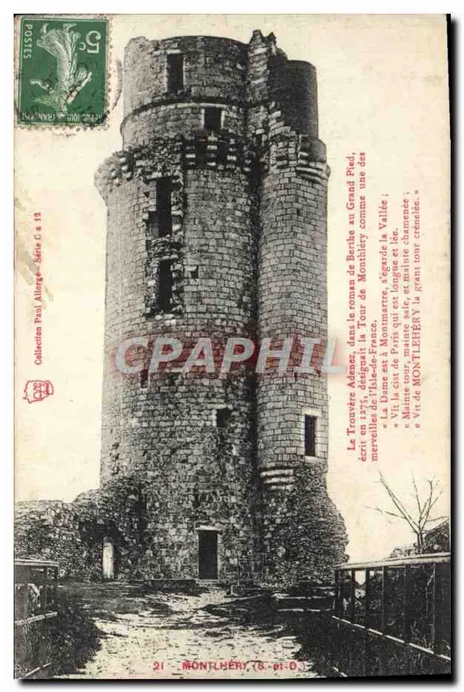 Torre de Montlhéry — Torre romana de Grand Pied — Paul Allorge - Série C n°13 - Frente